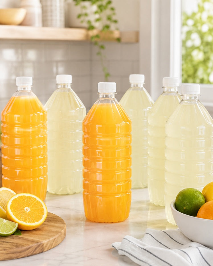 Botellas Pet Transparentes 1000cc Con Tapa