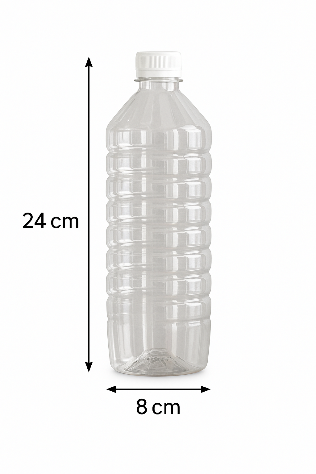 Botellas Pet Transparentes 1000cc Con Tapa