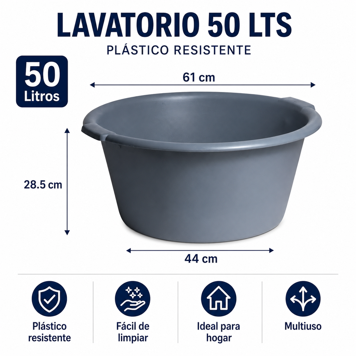Lavatorio Plástico 50 L