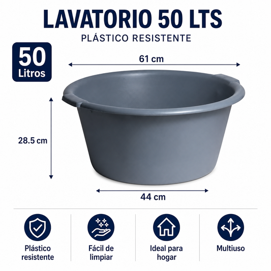 Lavatorio Plástico 50 L