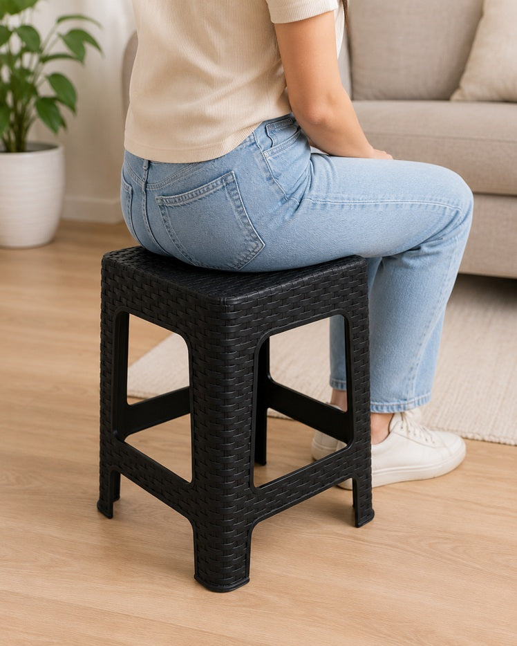 Piso Ratán Negro