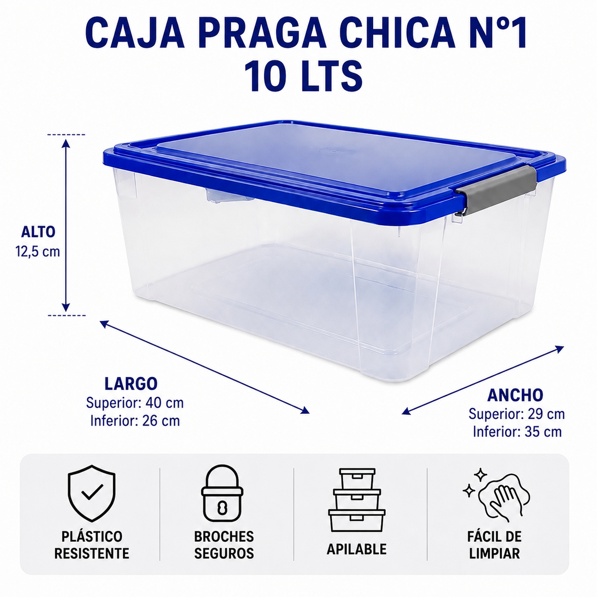 Caja Organizadora Praga N°1 10 Lts